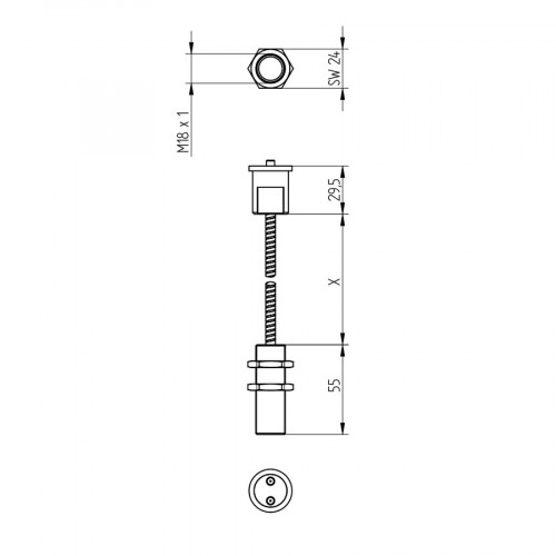 FL3304 Glass Fiber-Optic Cable Reflex Mode for P1XF