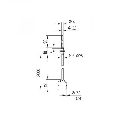 K3 Plastic Fiber-Optic Cable Reflex Mode