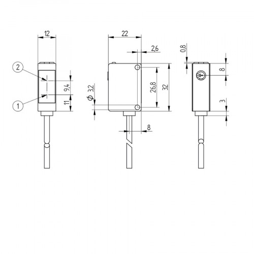 P1KY004 Laser Distance Sensor Long-Range