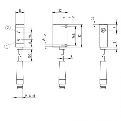 P1KY003 Laser Distance Sensor Long-Range