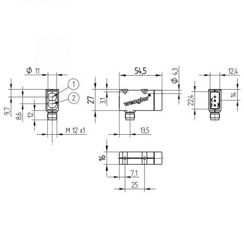 XM98PDVH2 Retro-Reflex Sensor Universal