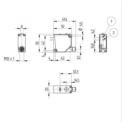 P1PY107 Laser Distance Sensor Long-Range