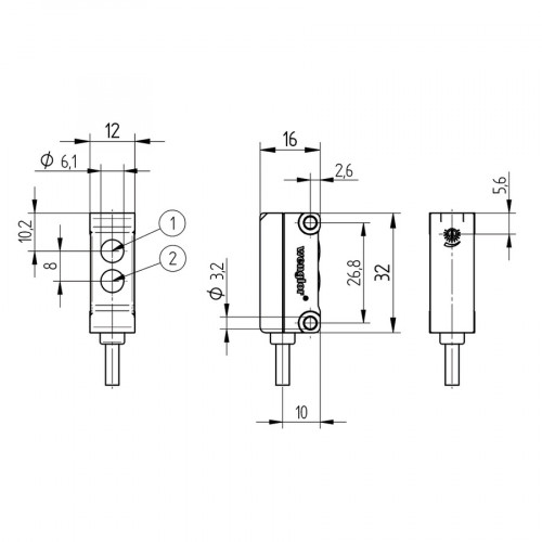 HK12NA Reflex Sensor with Background Suppression