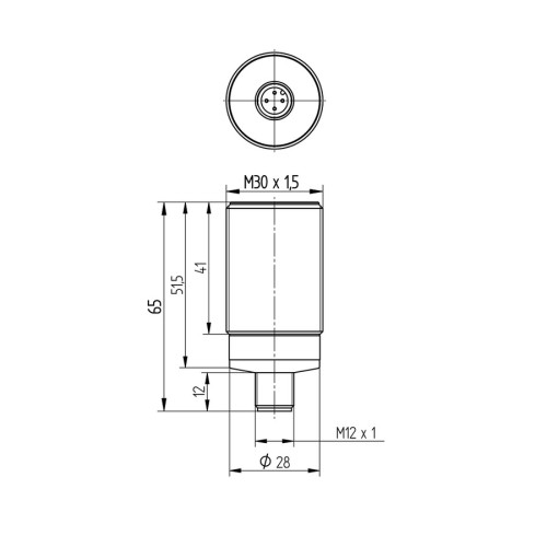 IX150DE65UA3 Inductive Sensor with Full-Metal Housing