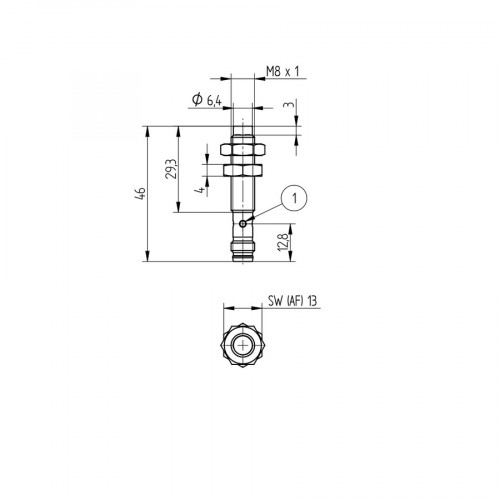 I08H064 Inductive Sensor with Increased Switching Distance