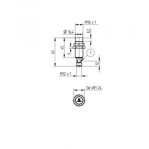 I18H014 Inductive Sensor with IO-Link